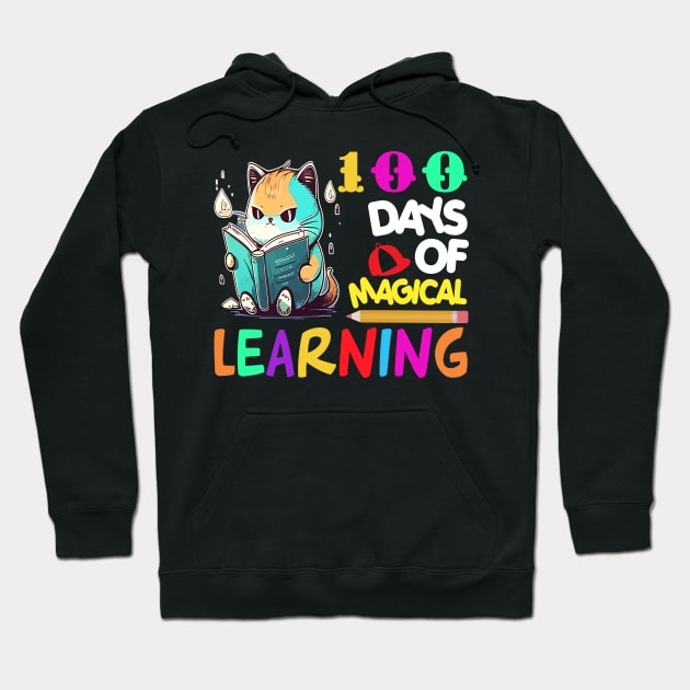 100 Days Of Magical Learning Hoodie by ARTGUMY